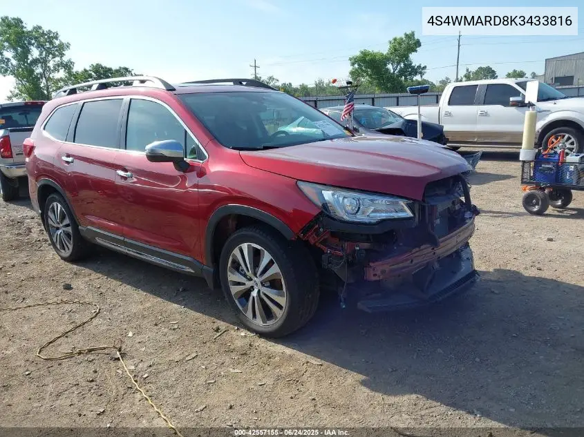 2019 Subaru Ascent Touring VIN: 4S4WMARD8K3433816 Lot: 42557155