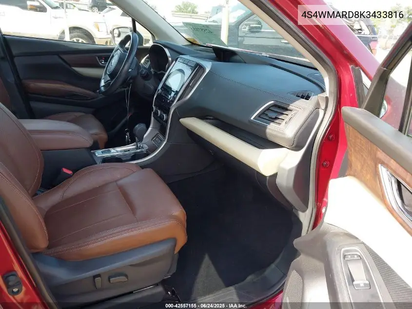 2019 Subaru Ascent Touring VIN: 4S4WMARD8K3433816 Lot: 42557155