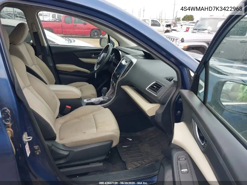 2019 Subaru Ascent Premium VIN: 4S4WMAHD7K3422968 Lot: 42607120