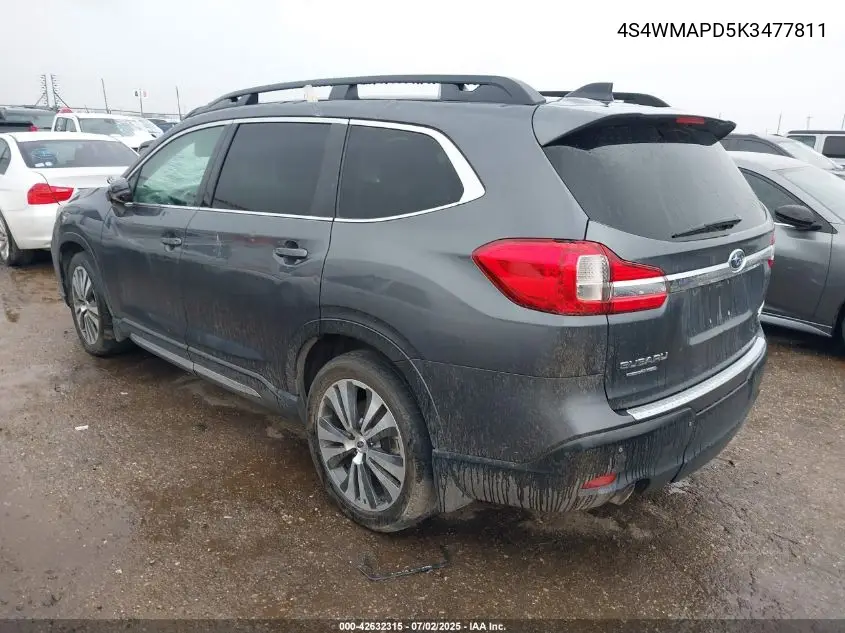 2019 Subaru Ascent Limited VIN: 4S4WMAPD5K3477811 Lot: 42632315