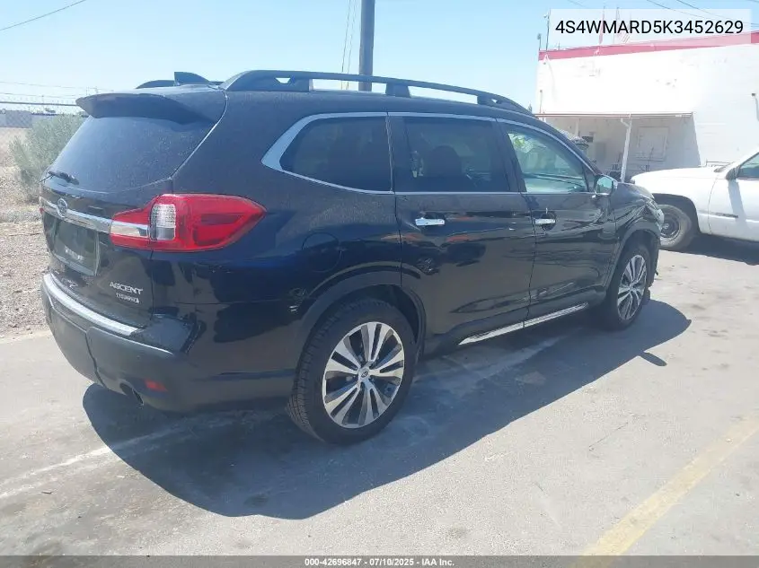 2019 Subaru Ascent Touring VIN: 4S4WMARD5K3452629 Lot: 42696847