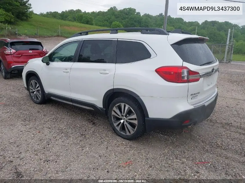 2020 Subaru Ascent Limited VIN: 4S4WMAPD9L3437300 Lot: 42209386