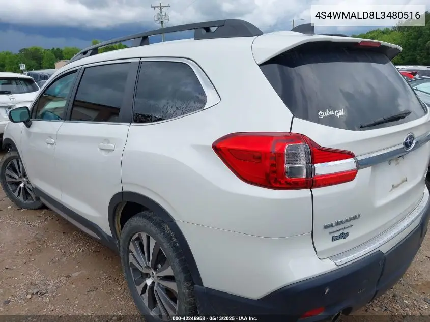 2020 Subaru Ascent Limited VIN: 4S4WMALD8L3480516 Lot: 42246958