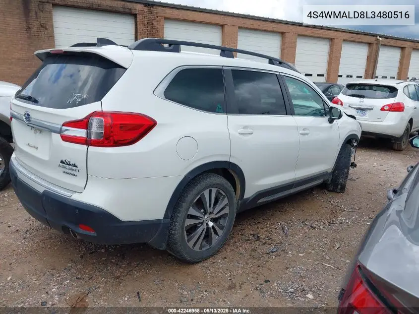 2020 Subaru Ascent Limited VIN: 4S4WMALD8L3480516 Lot: 42246958