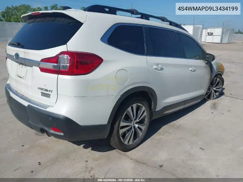 2020 Subaru Ascent Limited VIN: 4S4WMAPD9L3434199 Lot: 42255264