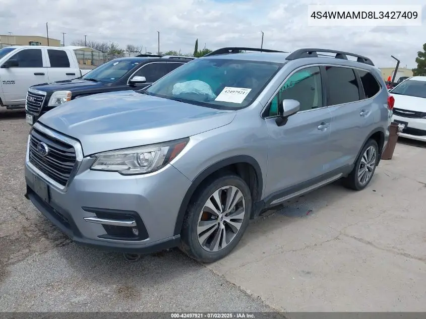 2020 Subaru Ascent Limited VIN: 4S4WMAMD8L3427409 Lot: 42497921