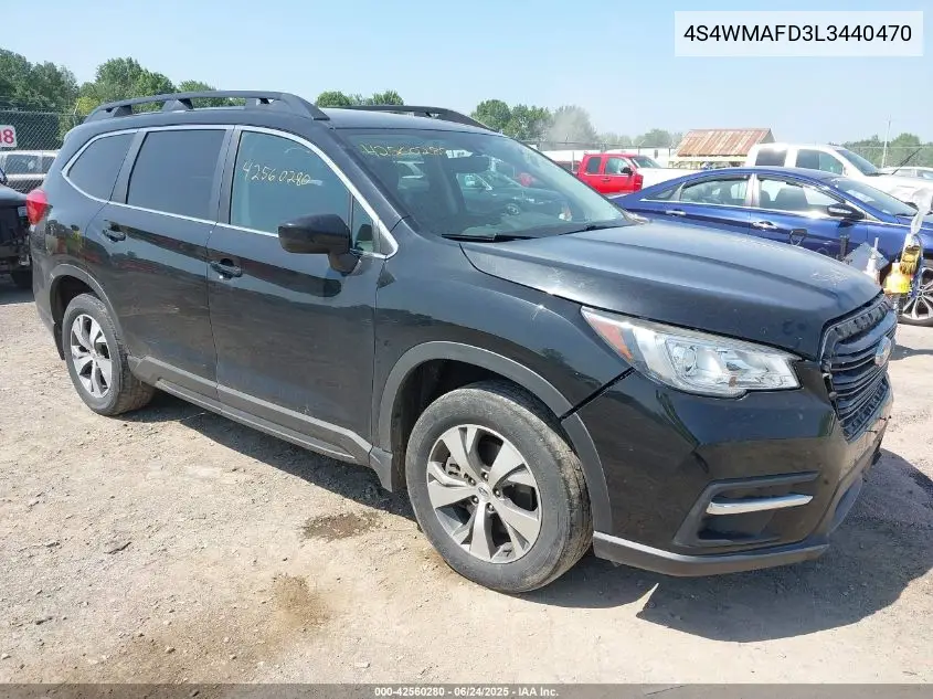 2020 Subaru Ascent Premium VIN: 4S4WMAFD3L3440470 Lot: 42560280