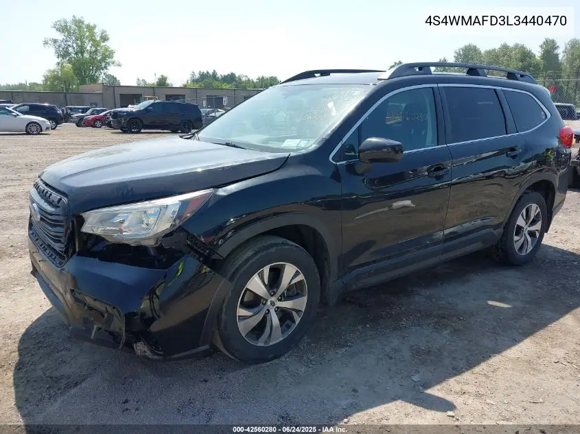2020 Subaru Ascent Premium VIN: 4S4WMAFD3L3440470 Lot: 42560280