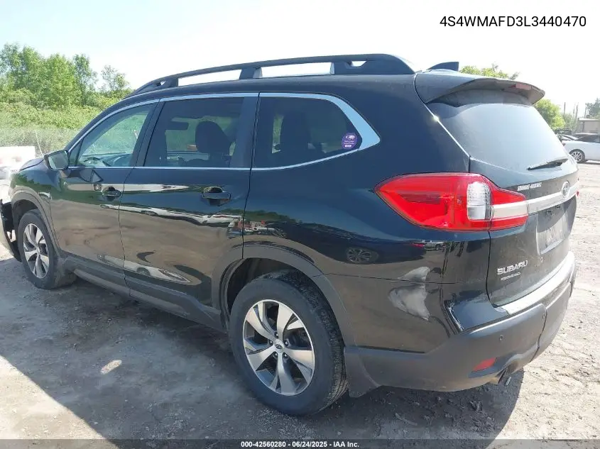 2020 Subaru Ascent Premium VIN: 4S4WMAFD3L3440470 Lot: 42560280