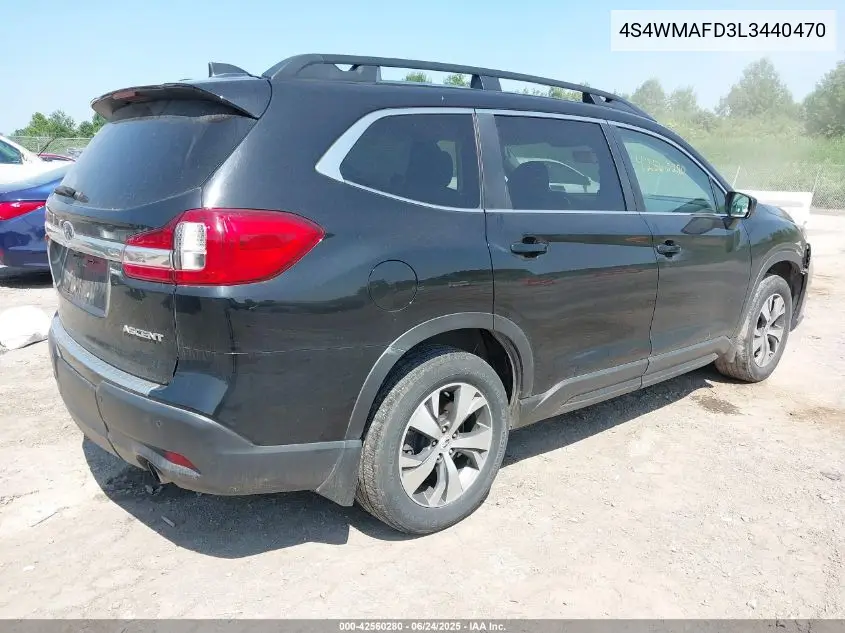 2020 Subaru Ascent Premium VIN: 4S4WMAFD3L3440470 Lot: 42560280