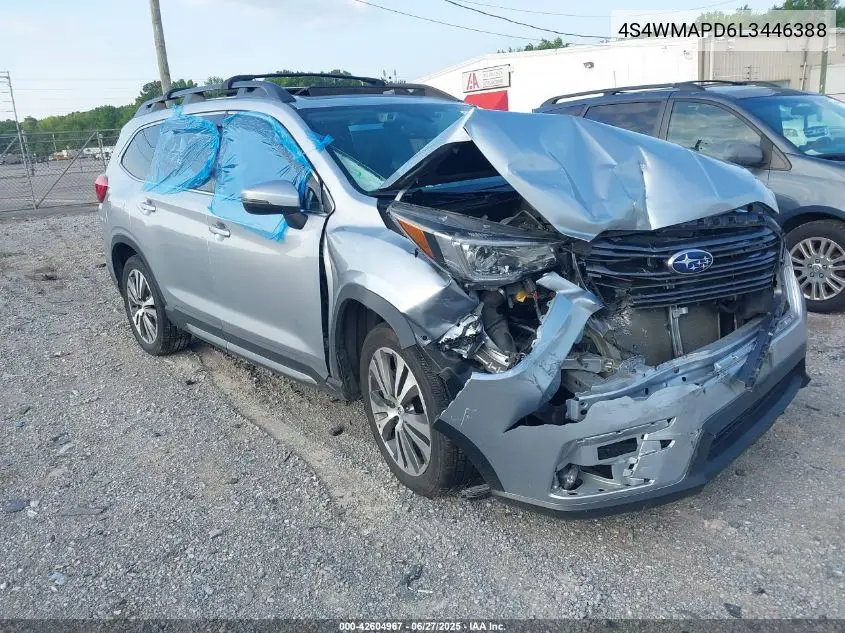 2020 Subaru Ascent Limited VIN: 4S4WMAPD6L3446388 Lot: 42604967
