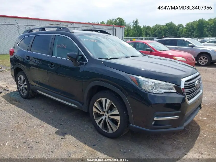 2020 Subaru Ascent Limited VIN: 4S4WMAMD3L3407956 Lot: 42625166
