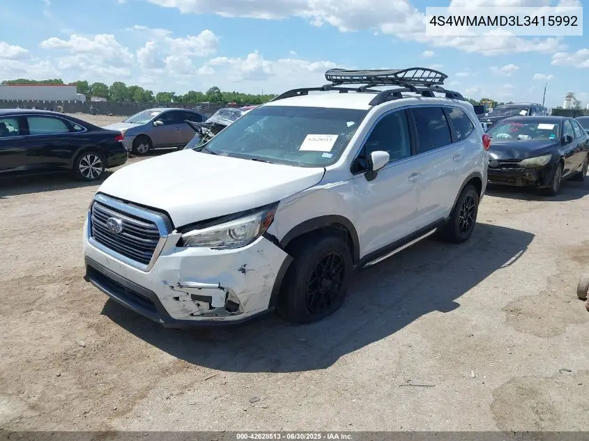 4S4WMAMD3L3415992 2020 Subaru Ascent Limited