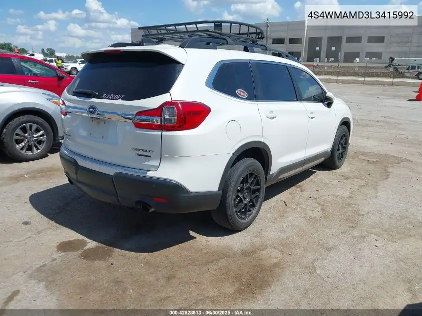 4S4WMAMD3L3415992 2020 Subaru Ascent Limited
