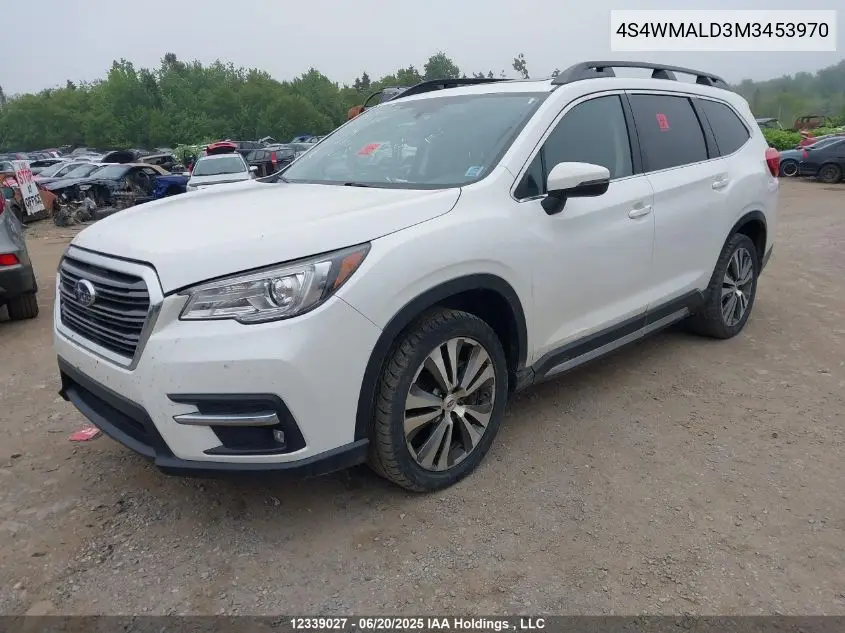 2021 Subaru Ascent Limited VIN: 4S4WMALD3M3453970 Lot: 12339027