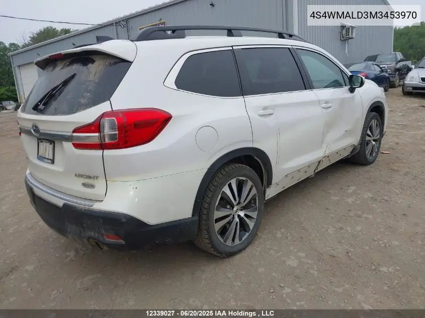 2021 Subaru Ascent Limited VIN: 4S4WMALD3M3453970 Lot: 12339027