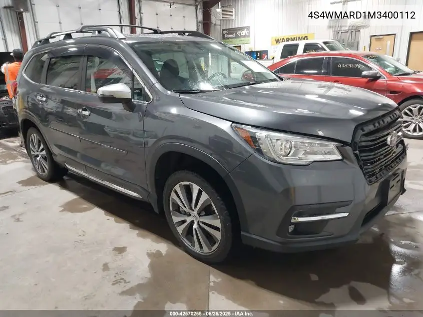 2021 Subaru Ascent Touring VIN: 4S4WMARD1M3400112 Lot: 42570255