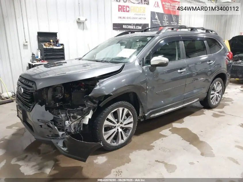 2021 Subaru Ascent Touring VIN: 4S4WMARD1M3400112 Lot: 42570255