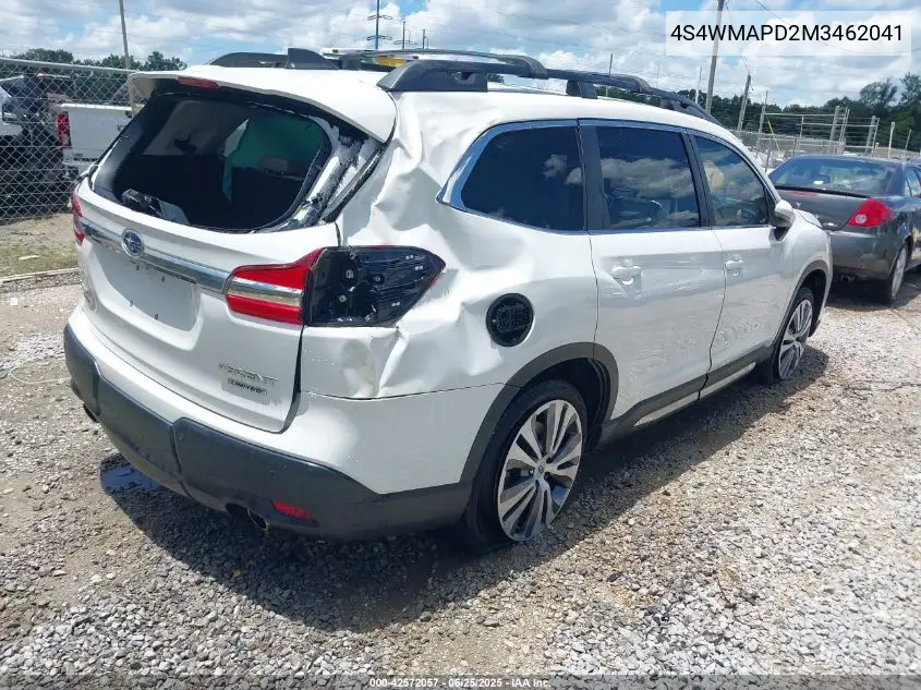 2021 Subaru Ascent Limited VIN: 4S4WMAPD2M3462041 Lot: 42572057