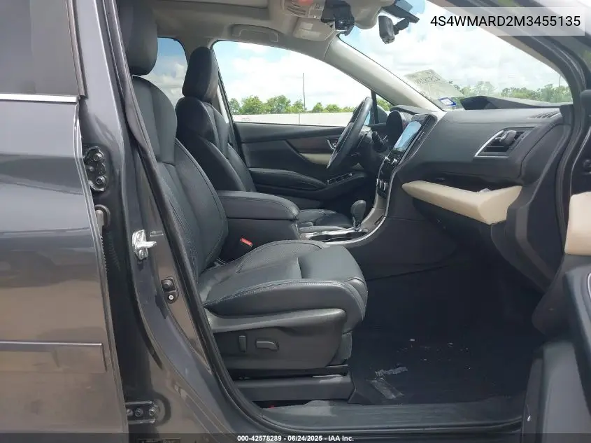 2021 Subaru Ascent Touring VIN: 4S4WMARD2M3455135 Lot: 42578289