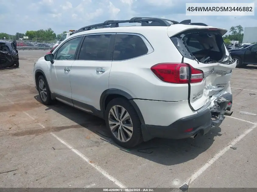 2021 Subaru Ascent Touring VIN: 4S4WMARD5M3446882 Lot: 42589072