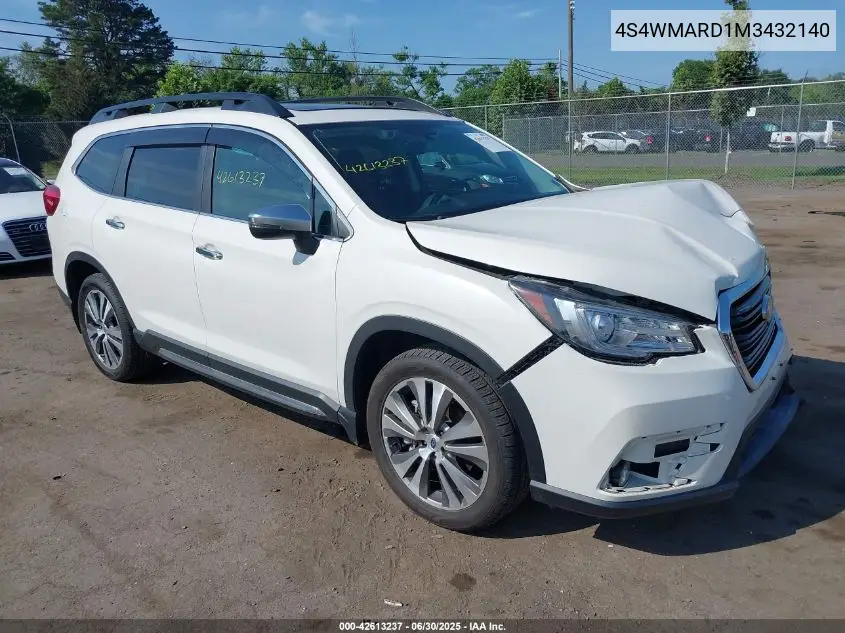 2021 Subaru Ascent Touring VIN: 4S4WMARD1M3432140 Lot: 42613237
