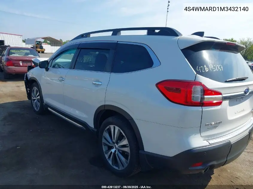 2021 Subaru Ascent Touring VIN: 4S4WMARD1M3432140 Lot: 42613237