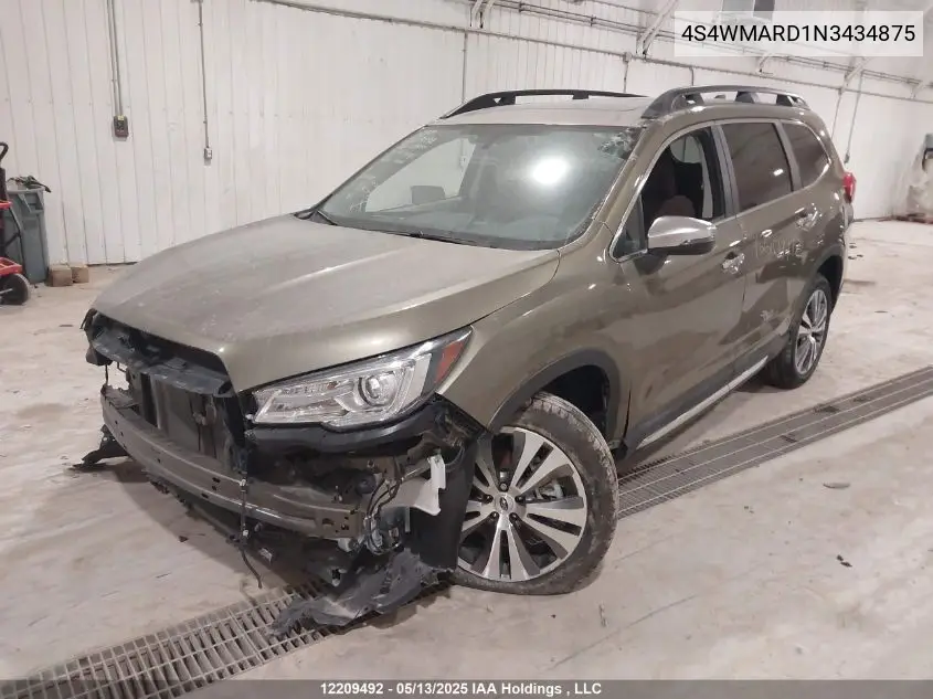 2022 Subaru Ascent VIN: 4S4WMARD1N3434875 Lot: 12209492
