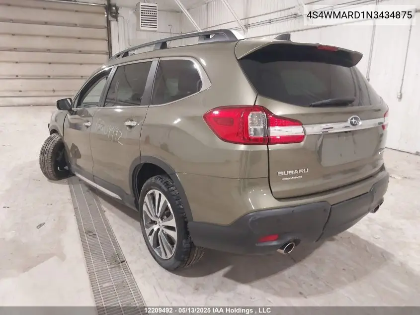 2022 Subaru Ascent VIN: 4S4WMARD1N3434875 Lot: 12209492