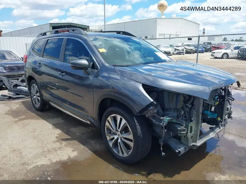 2022 Subaru Ascent Limited VIN: 4S4WMALD4N3444289 Lot: 42119769