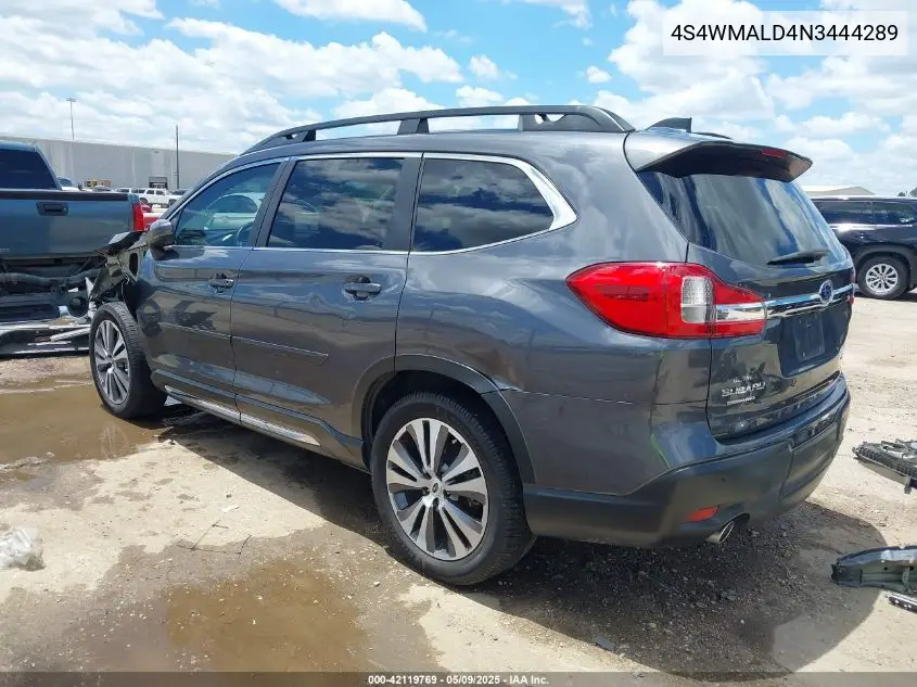 2022 Subaru Ascent Limited VIN: 4S4WMALD4N3444289 Lot: 42119769