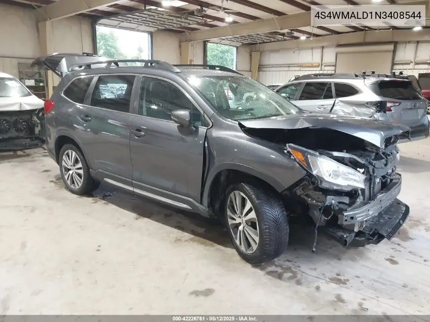 2022 Subaru Ascent Limited VIN: 4S4WMALD1N3408544 Lot: 42226761