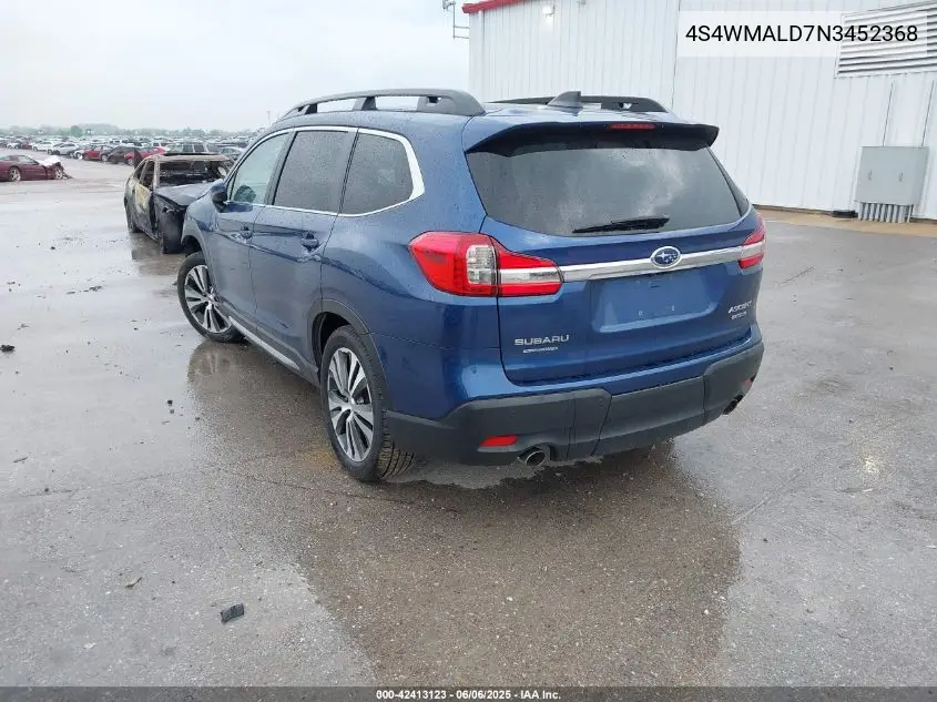 4s4wmald7n3452368 4S4WMALD7N3452368 2022 Subaru Ascent Limited