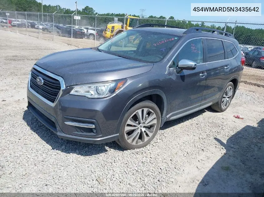 2022 Subaru Ascent Touring VIN: 4S4WMARD5N3435642 Lot: 42587268
