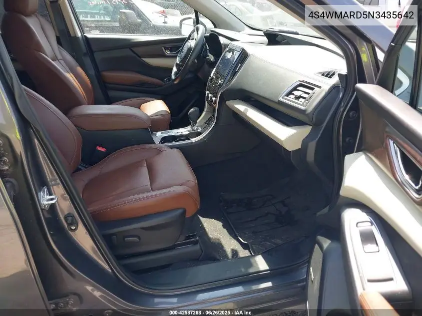 2022 Subaru Ascent Touring VIN: 4S4WMARD5N3435642 Lot: 42587268