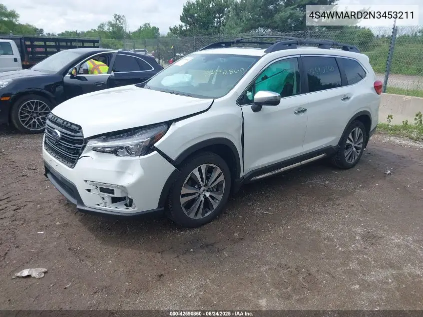 2022 Subaru Ascent Touring VIN: 4S4WMARD2N3453211 Lot: 42590860