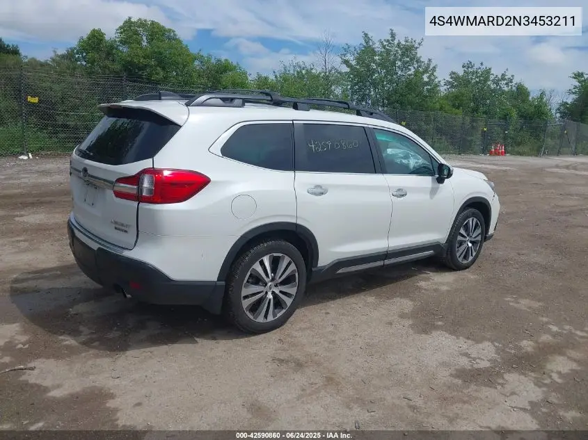 2022 Subaru Ascent Touring VIN: 4S4WMARD2N3453211 Lot: 42590860