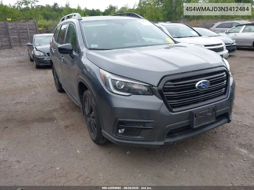 2022 Subaru Ascent Onyx Edition VIN: 4S4WMAJD3N3412484 Lot: 42595660