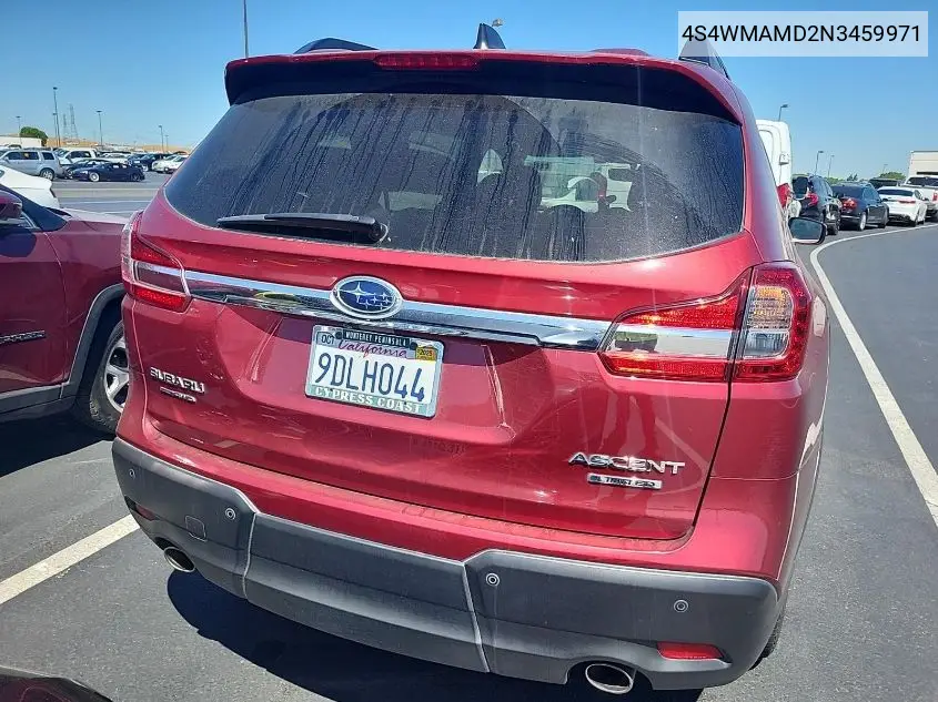 2022 Subaru Ascent Limited VIN: 4S4WMAMD2N3459971 Lot: 42615744