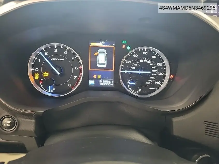 4S4WMAMD5N3469295 2022 Subaru Ascent Limited