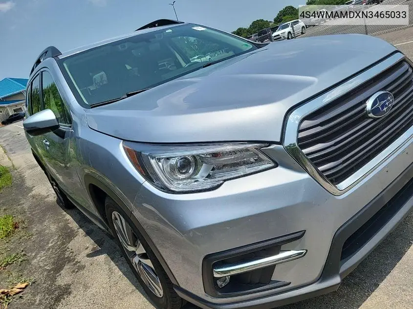 2022 Subaru Ascent Limited VIN: 4S4WMAMDXN3465033 Lot: 42724966