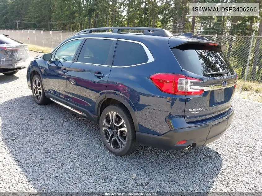 2023 Subaru Ascent Limited 7-Passenger VIN: 4S4WMAUD9P3406266 Lot: 42573531