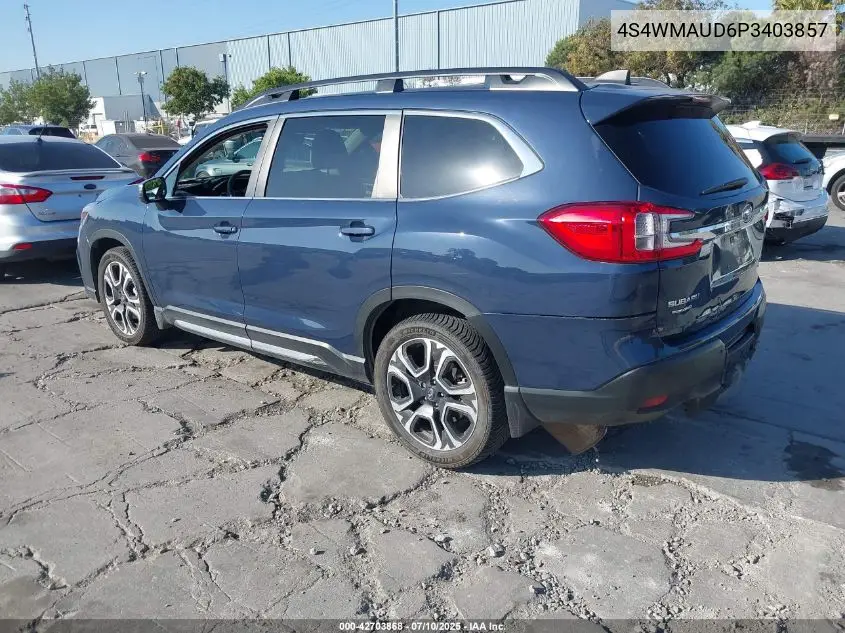 2023 Subaru Ascent Limited 7-Passenger VIN: 4S4WMAUD6P3403857 Lot: 42703868