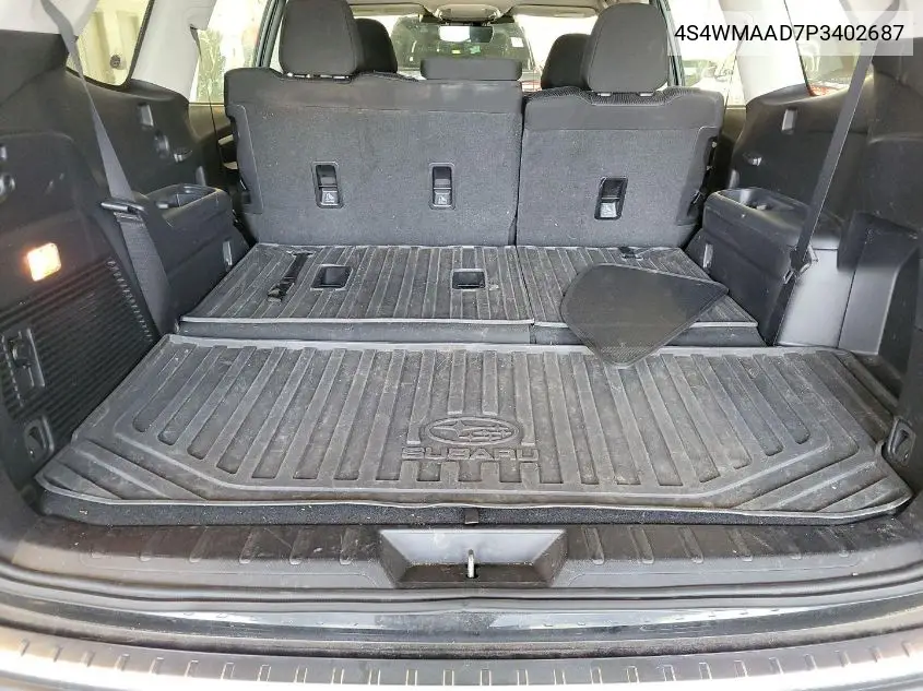 2023 Subaru Ascent Base 8-Passenger VIN: 4S4WMAAD7P3402687 Lot: 42723530