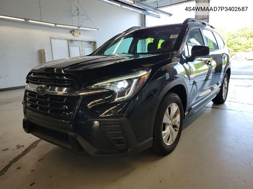 2023 Subaru Ascent Base 8-Passenger VIN: 4S4WMAAD7P3402687 Lot: 42723530