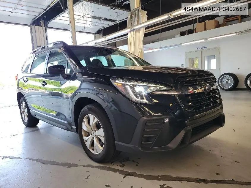 2023 Subaru Ascent Base 8-Passenger VIN: 4S4WMAAD7P3402687 Lot: 42723530