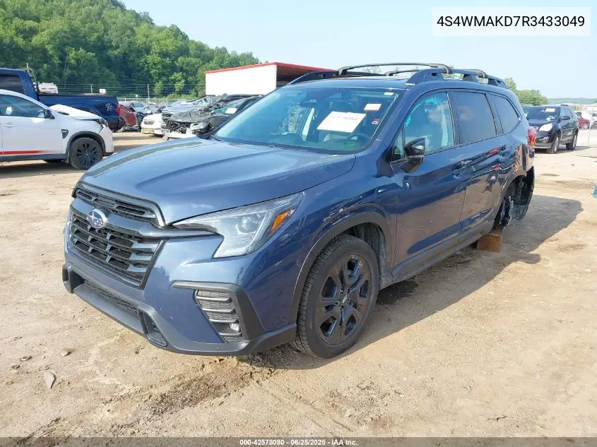 2024 Subaru Ascent Onyx Edition Limited 7-Passenger VIN: 4S4WMAKD7R3433049 Lot: 42578080