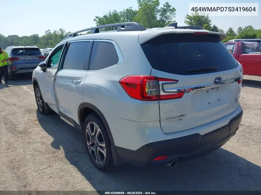 2025 Subaru Ascent Limited 7-Passenger VIN: 4S4WMAPD7S3419604 Lot: 42586086