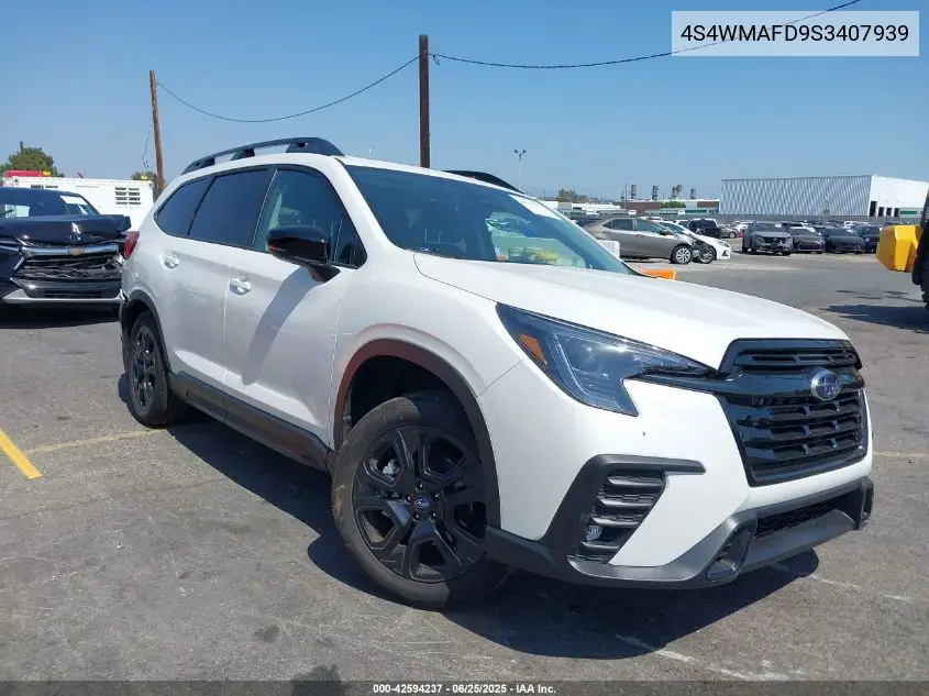 2025 Subaru Ascent Onyx Edition 7-Passenger VIN: 4S4WMAFD9S3407939 Lot: 42594237