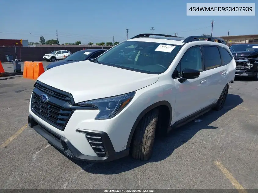 2025 Subaru Ascent Onyx Edition 7-Passenger VIN: 4S4WMAFD9S3407939 Lot: 42594237
